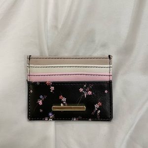 Tri color floral card holder